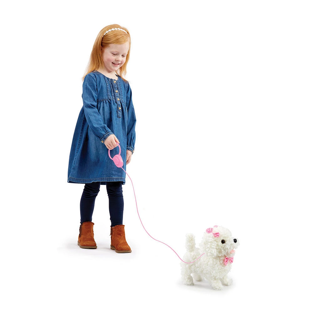 Pitter Patter Pets - Chiot motorisé Walk Along Caniche - Notre exclusivité