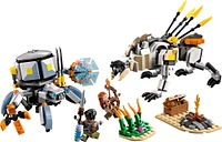 LEGO Horizon Adventures Aloy et Varl contre Shell-Walker et Sawtooth, Jouet avec figurines de machines 77037