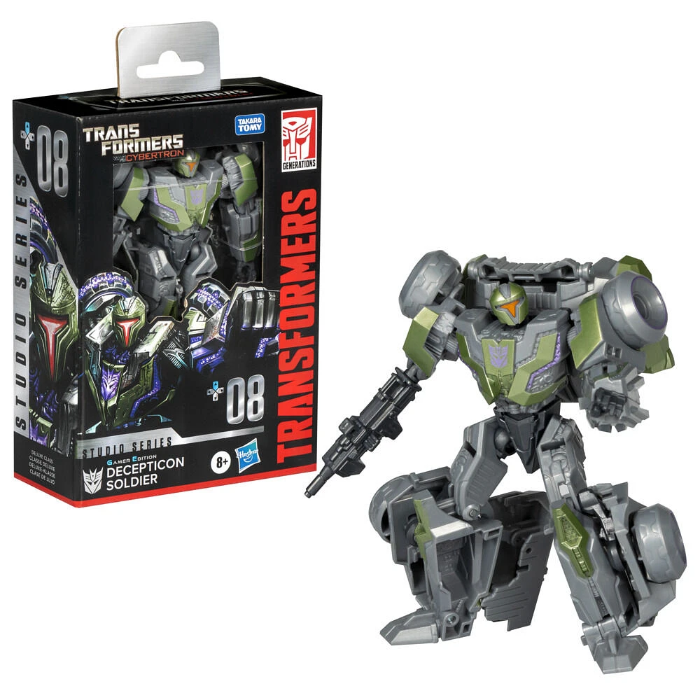 Transformers Studio Series Deluxe Transformers: War for Cybertron 08 Gamer Edition Decepticon Soldier Action Figure