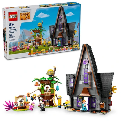 LEGO Despicable Me 4 Minions and Gru's Family Mansion, Minions Toy House, 75583