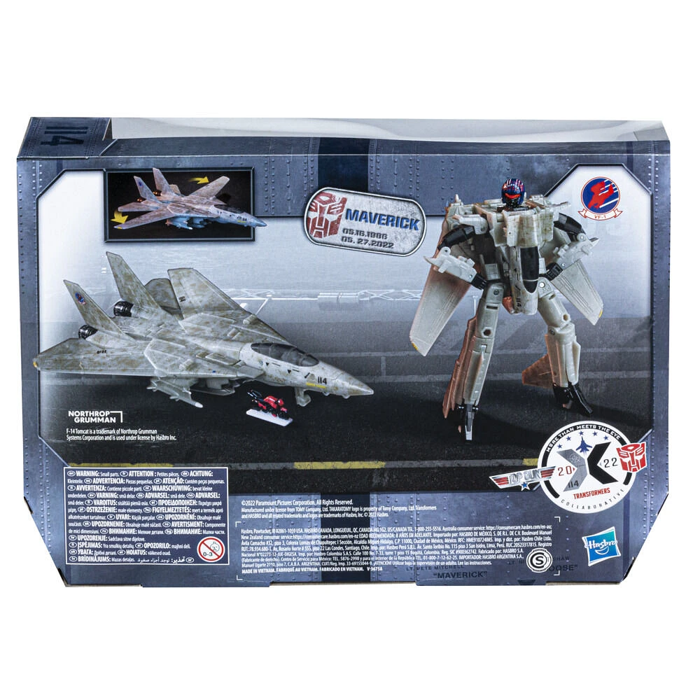 Transformers Generations - Transformers Collaborative: Top Gun Mash-Up, Maverick Action Figure, 7-inch