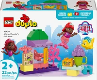 LEGO DUPLO Disney Ariel and Flounder's Café Stand, The Little Mermaid Toys, Kids Learning Toy, 10420
