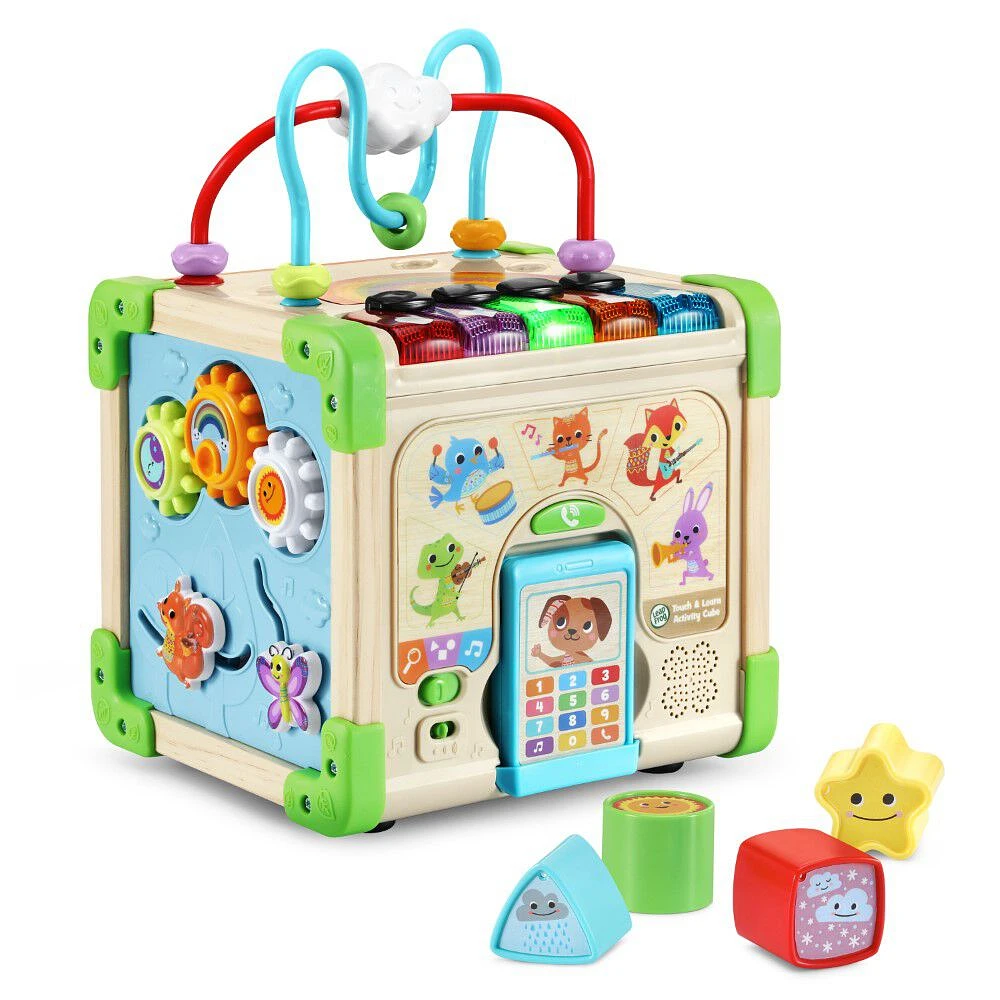 LeapFrog Touch & Learn Wooden Activity Cube - English Edition