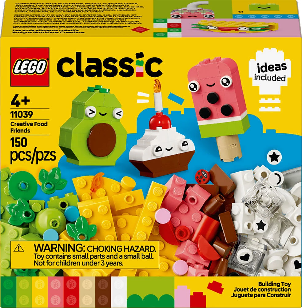 LEGO Classic Les amis aliments créatifs Jouet de simulation imaginatif et ensemble de construction pour enfants 11039