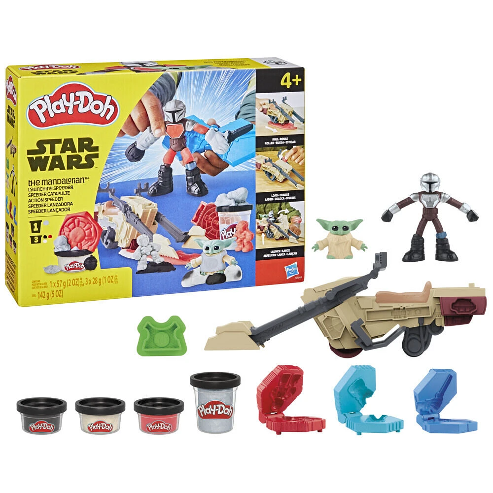 Play-Doh STAR WARS: THE MANDALORIAN Launching Speeder Playset