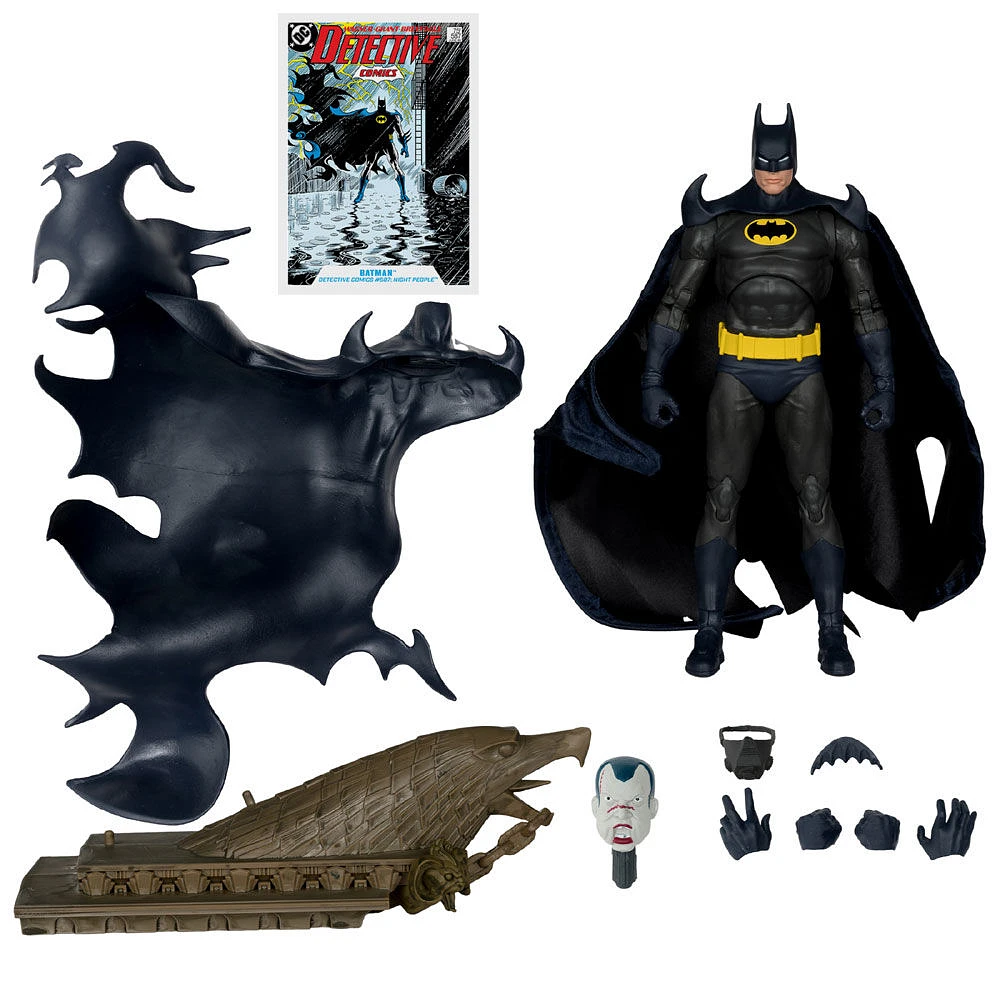 DC Multiverse Batman (Detective Comics #587 : Night People) Figure d'action de 7 pouces Label d'or