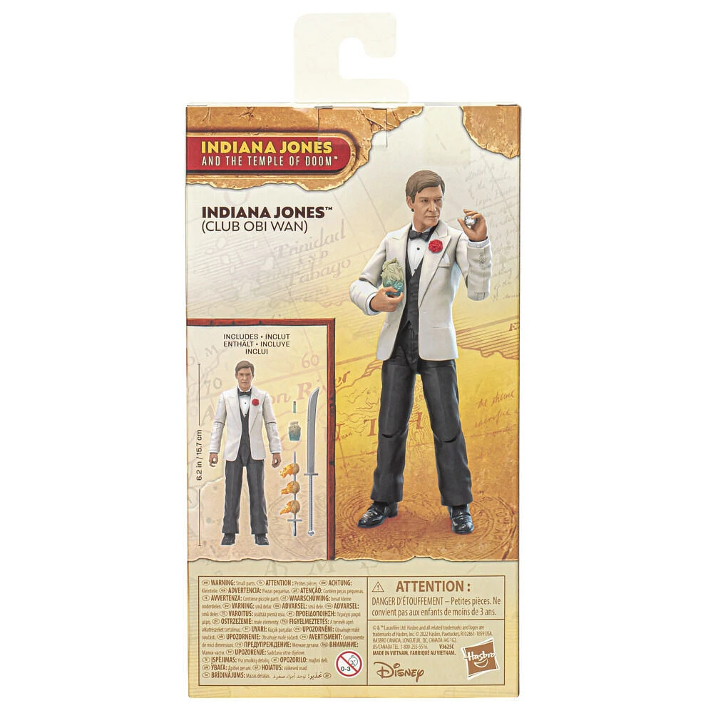 Indiana Jones and the Temple of Doom Adventure Series Indiana Jones (Club Obi Wan), 6" Indiana Jones Action Figures