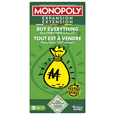 Monopoly, EXTENSION Tout est à vendre (jeu Monopoly classique requis pour jouer)