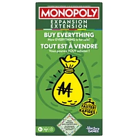 Monopoly Buy Everything EXPANSION (Classic Monopoly Board Game Required to Play)