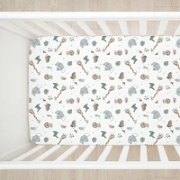 Koala Baby 2 Pack Flannel Sheet Safari/Stripes