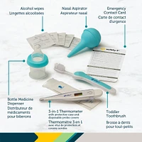 Trousse de toilette et Soins de santé de luxe Safety 1st - Bleu arctique.