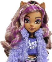 Monster High Soirée Cris-jama Clawdeen Wolf, poupée et accessoires