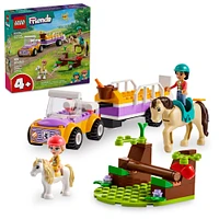 Jouet LEGO Friends La remorque du cheval et du poney 42634