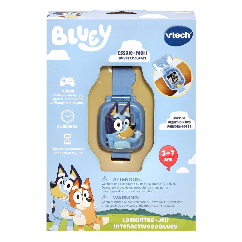 VTech Bluey- La montre-jeu interactive de Bluey - Édition française