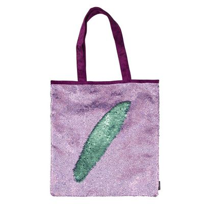 Magic Sequin Purple Holo/Seafoam Tote Bag