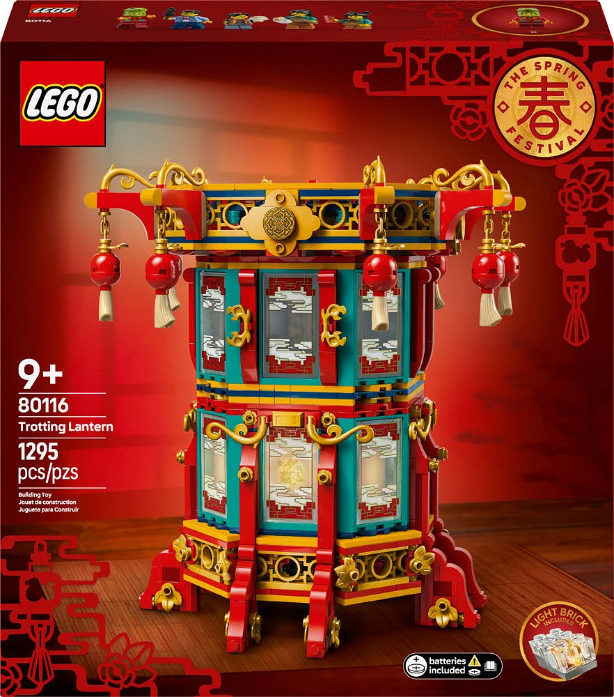 LEGO Le festival traditionnel chinois La lanterne tournante Ensemble de construction avec une figurine de l'année du Serpent 80116