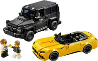 LEGO Speed Champions Mercedes-AMG G 63 & Mercedes-AMG SL 63 Car Toys, 2 Buildable Models for Vehicle Fans 76924