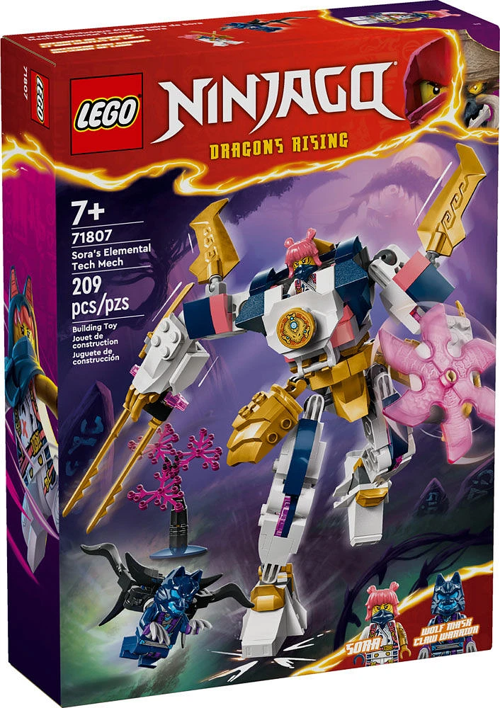 LEGO NINJAGO Le robot technique élémentaire de Sora Jouet 71807