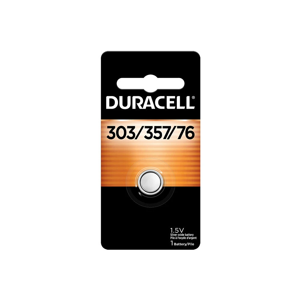 Piles Duracell coppertop Alcalines 303/357/76 1 unité
