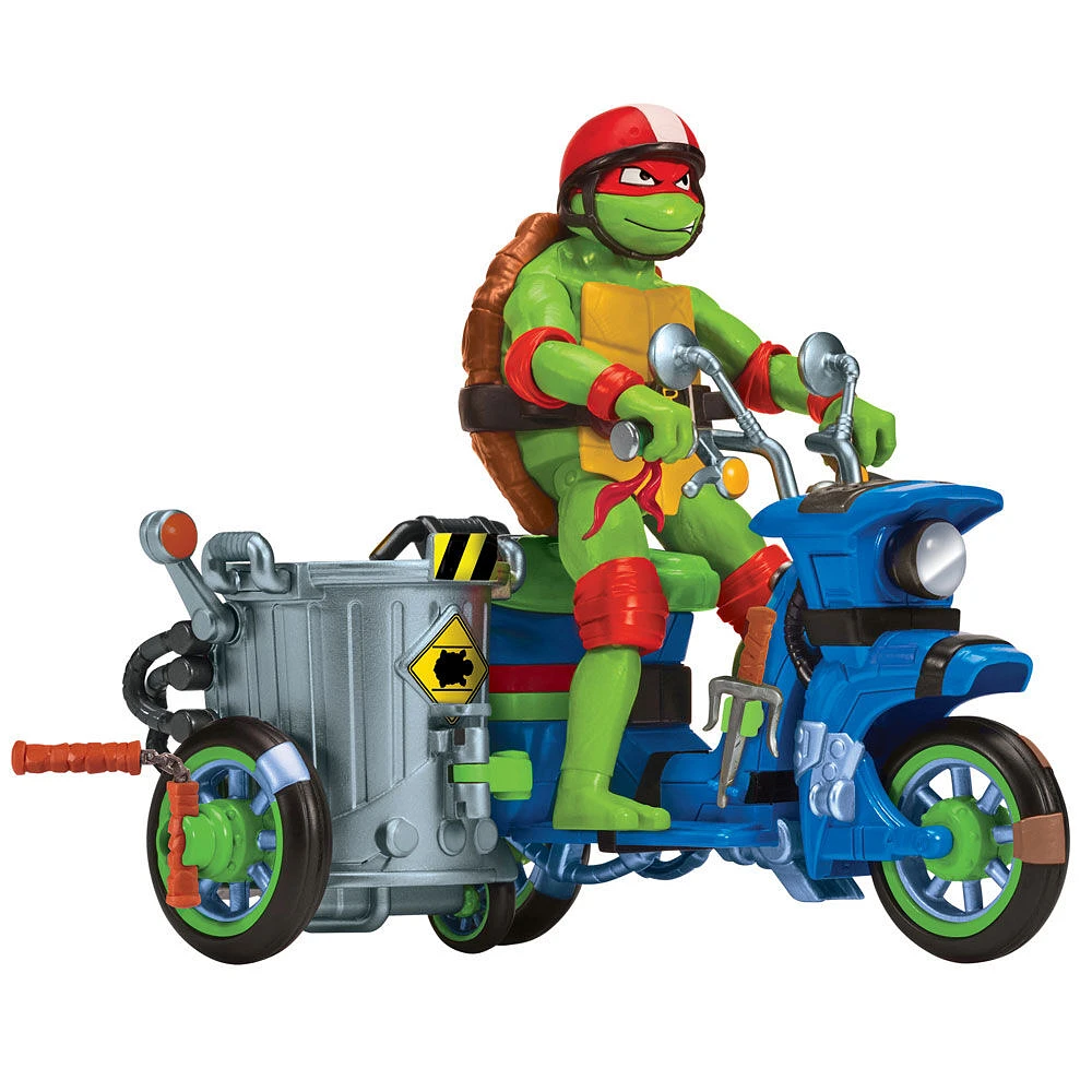 Les Tortues Ninja Mutantes : Mutant Mayhem Battle Cycle avec la figurine exclusive de Raphael