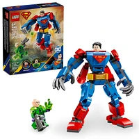 LEGO DC Le robot de Superman contre Lex Luthor , Ensemble de jeu de figurines de superhéros 76302