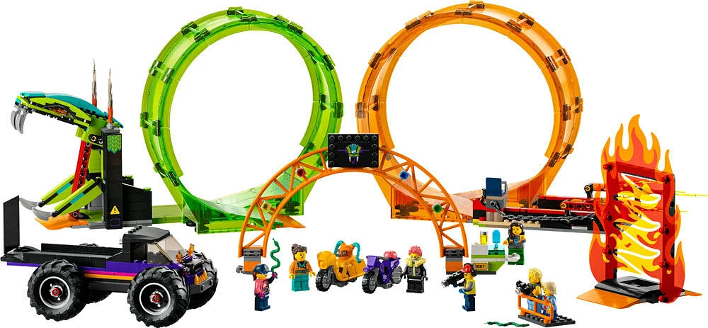 LEGO City Double Loop Stunt Arena 60339 Building Kit (598 Pieces)