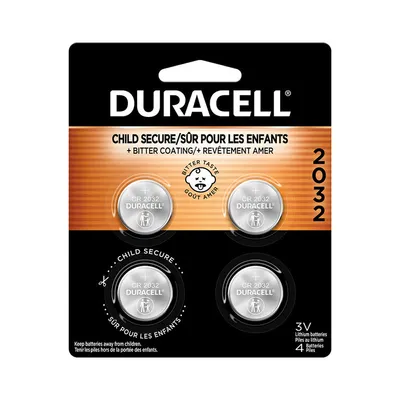 Duracell Lithium Coin 2032 Battery - 4 count