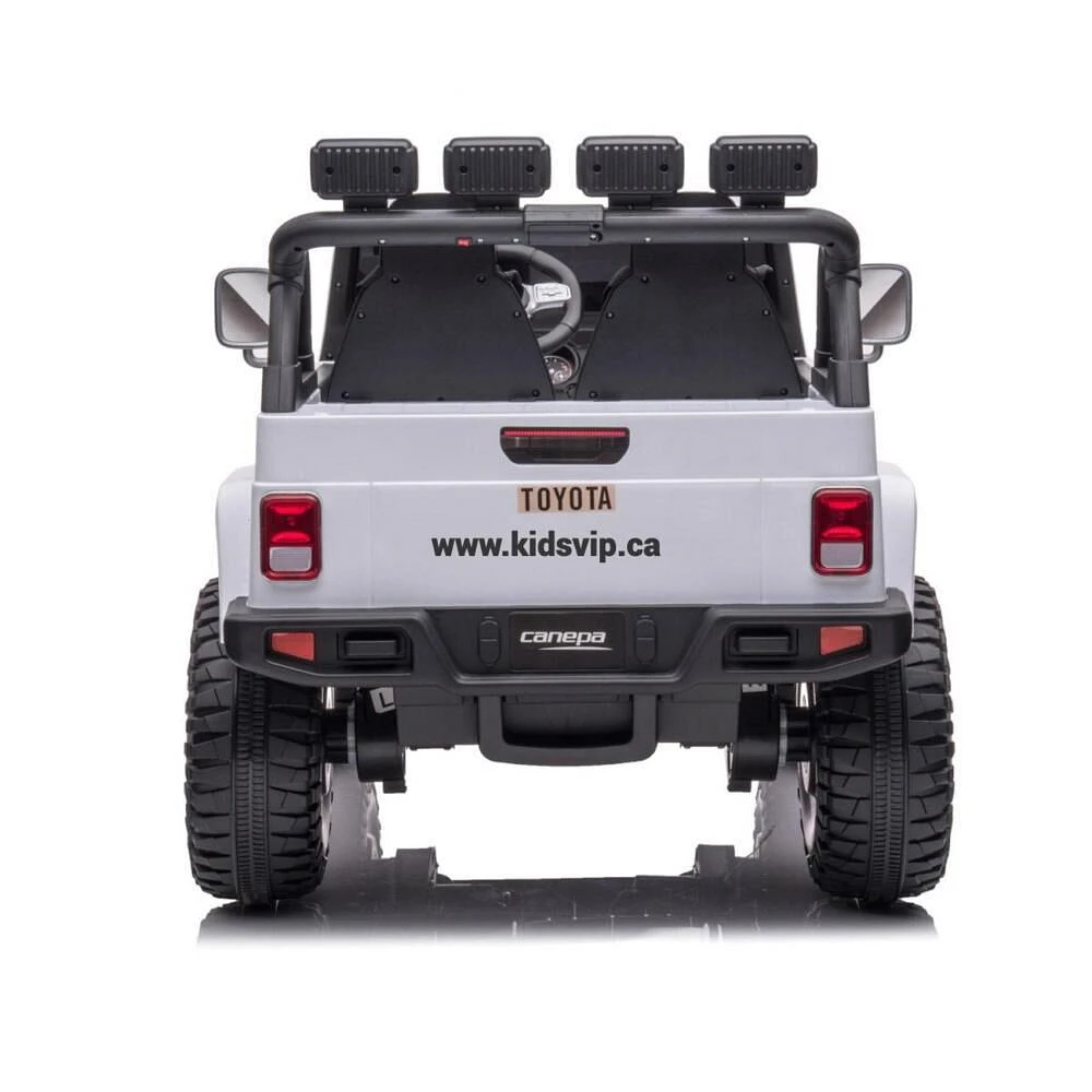 KIDSVIP Licensed Toyota Land Cruiser 2-Seater Kids' 4X4 24V Ride-On Truck w/ RC