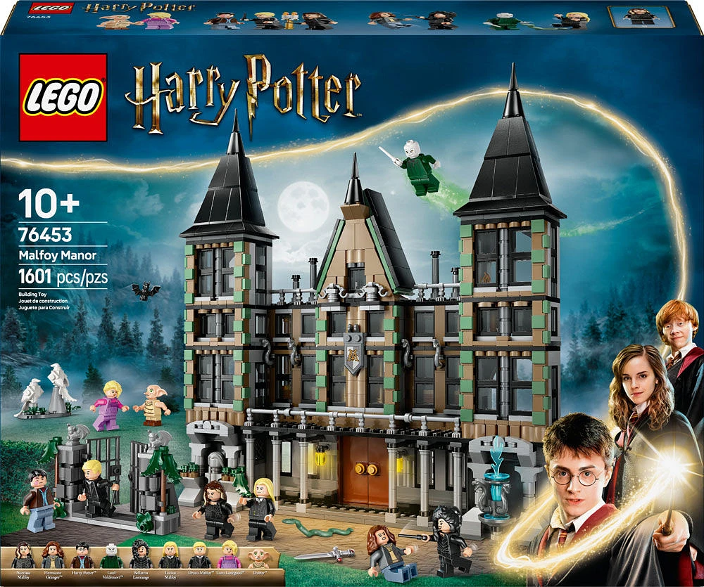 LEGO Harry Potter Malfoy Manor - Building Toy for Boys & Girls, Ages 10+ - Includes 9 Minifigures - 76453