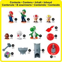 Epoch Games Super Mario Blow Up! Shaky Tower Balancing Game with Collectible Super Mario Action Figures - English Edition