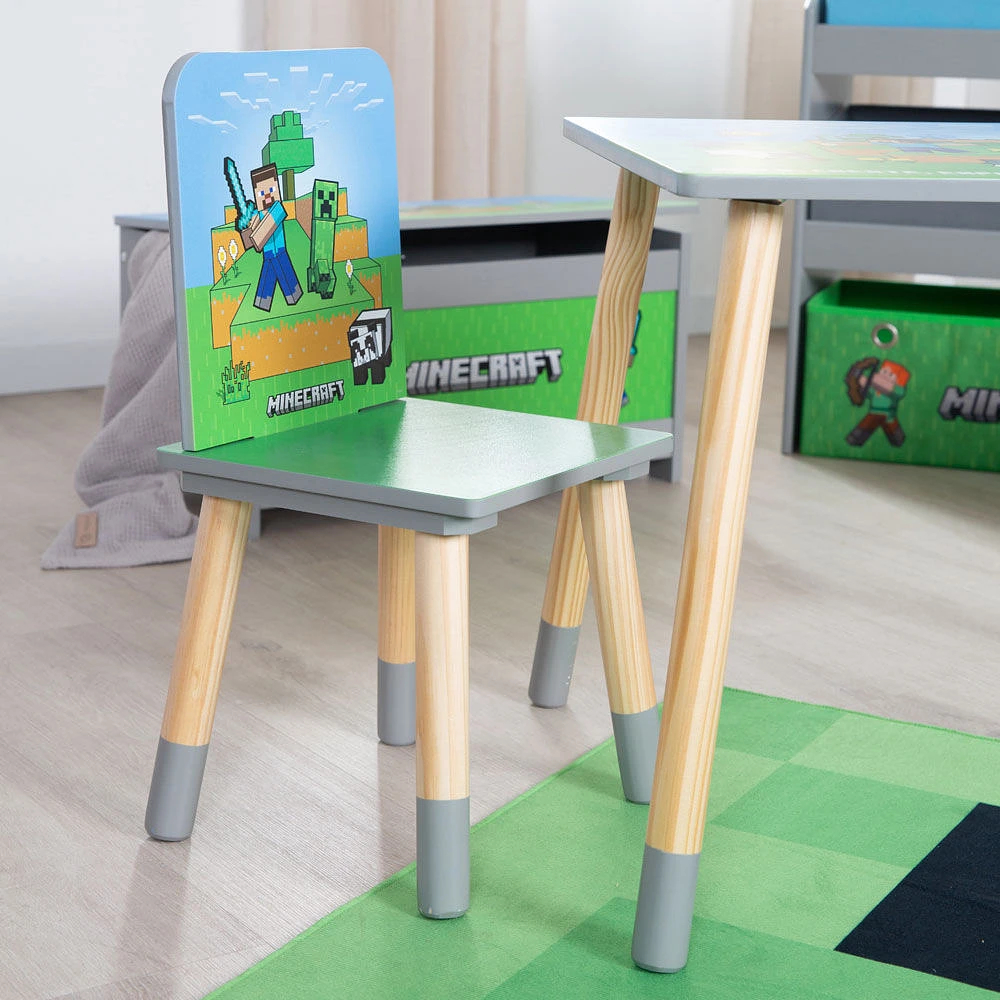 Phoenix Minecraft Table Set with 2 Chairs