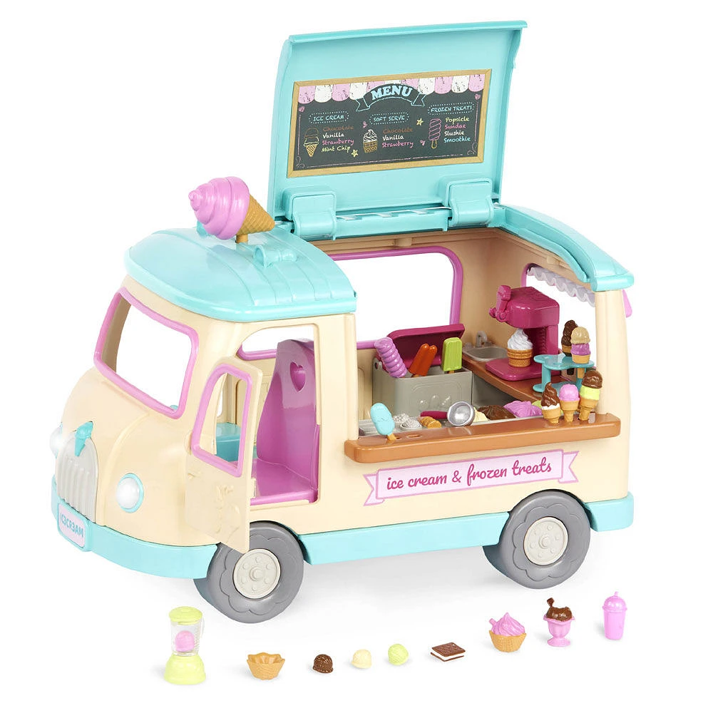 Li'l Woodzeez Scoops Ice Cream Truck Playset