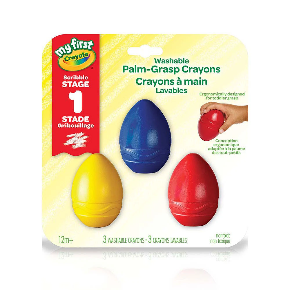 Crayola - My First WASH Palm-Grip Crayons