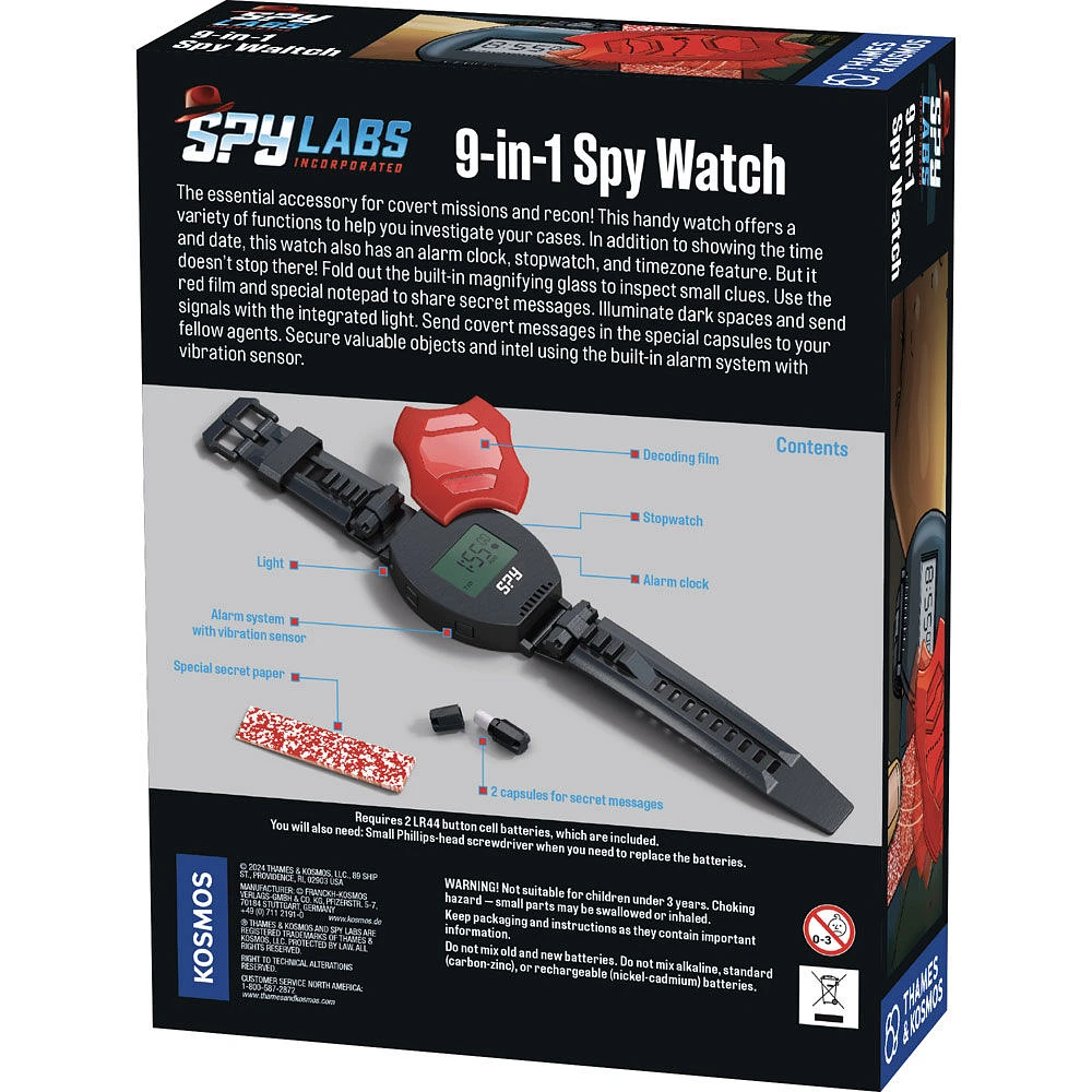 Spy Labs: 9-in-1 Spy Watch - English Edition