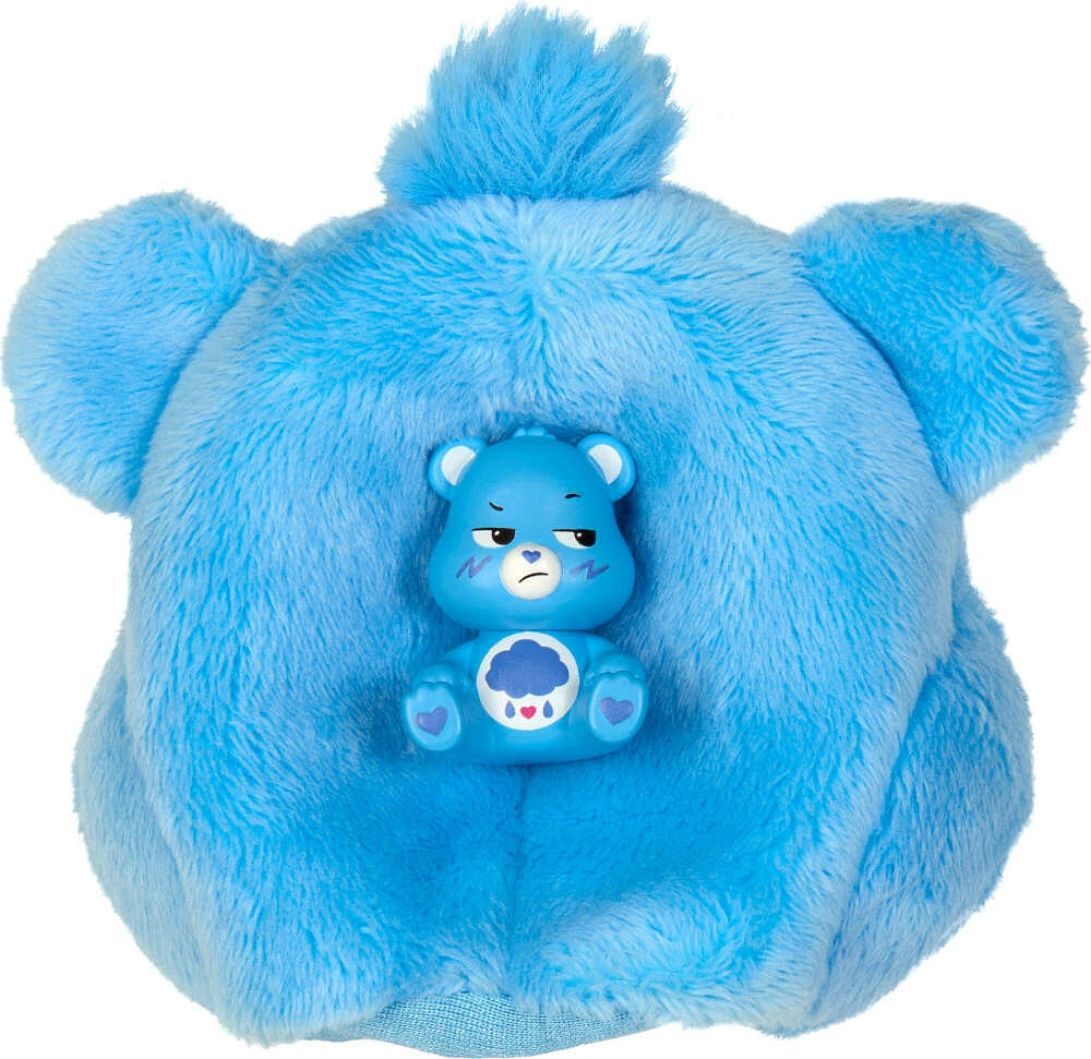 Barbie Cutie Reveal Care Bears Series Doll & Accessories in Grumpy Bear Plush Costume, 10 Surprises