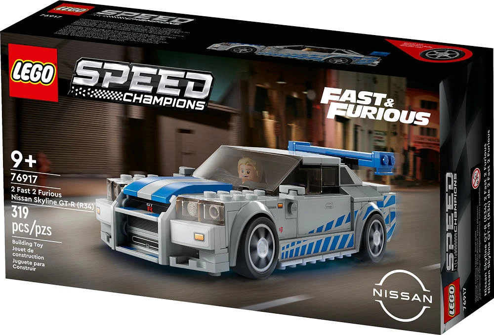 LEGO Speed Champions Nissan Skyline GT-R (R34) 2 Fast 2 Furious 76917 (319 pièces)