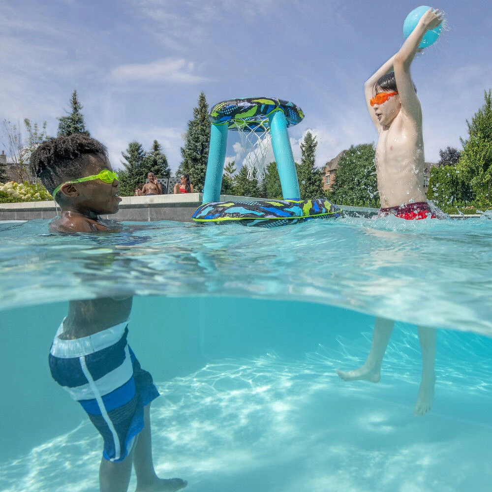 COOP, Hydro Spring Hoops, Jeu de piscine, Ensemble gonflable de basket-ball pour la piscine