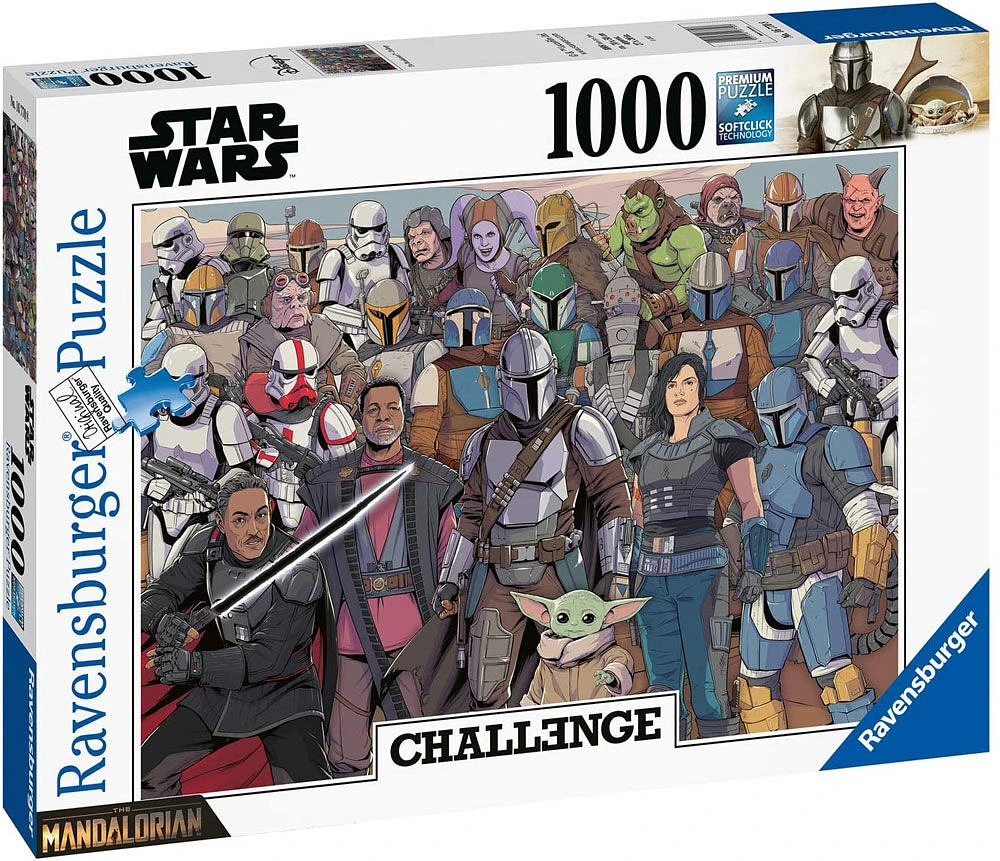 Ravensburger - La guerre des étoiles: The Mandalorian - CHALLENGE casse-têtes 1000pc