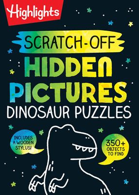 Scratch-Off Hidden Pictures Dinosaur Puzzles - English Edition