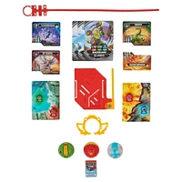 Bakugan Starter 3-Pack, Special Attack Bruiser, Octogan, Nillious, figurines articulées personnalisables qui tournent et cartes à collectionner