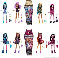Monster High Buried Secrets Dolls and Accessories, Cozy Creepover Theme with Mystery Doll and 5 Unboxing Surprises (Characters May Vary)