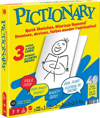 Pictionary Board Game - English Edition - styles may vary