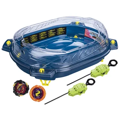 Beyblade Burst QuadStrike Thunder Edge Battle Set, Battle Game Set with Beystadium, 2 Spinning Top Toys, and 2 Launchers