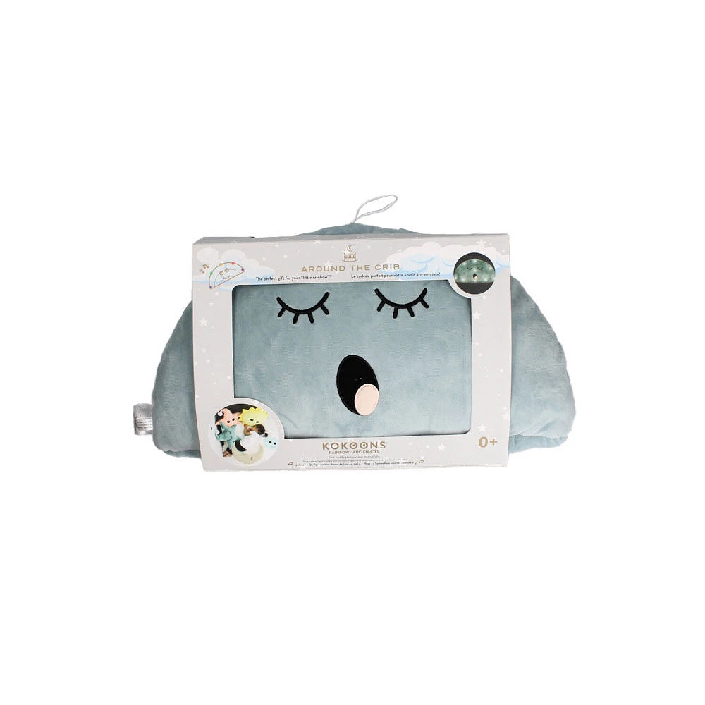 Around The Crib Kokoons Rainbow Plush Light and Melodie Mutli Colors/Petrol Blue