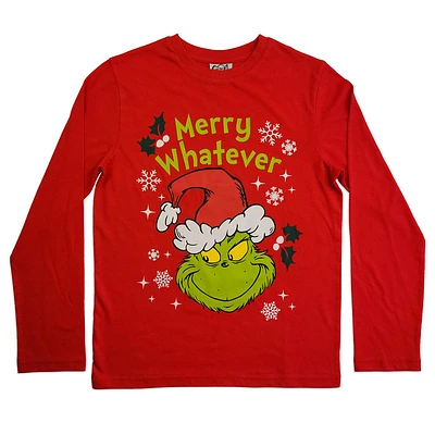 Kids Grinch Short Sleeve Tee - Red