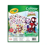 Crayola Colour and Sticker Book, Spidey and Friends