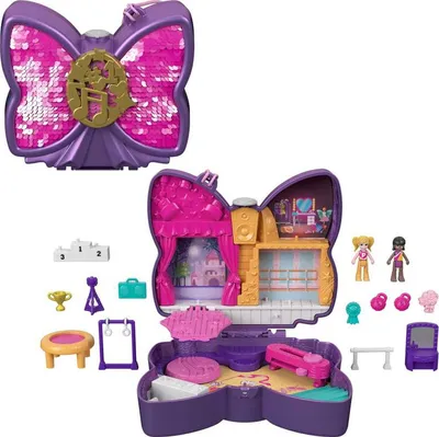 Polly Pocket Sparkle Stage Bow Compact