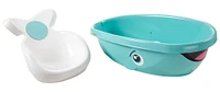 Baignoire pour bébé à tout-petit de Fisher-Price, Baignoire-baleine avec siège amovible pour bébé et bouchon de drainage