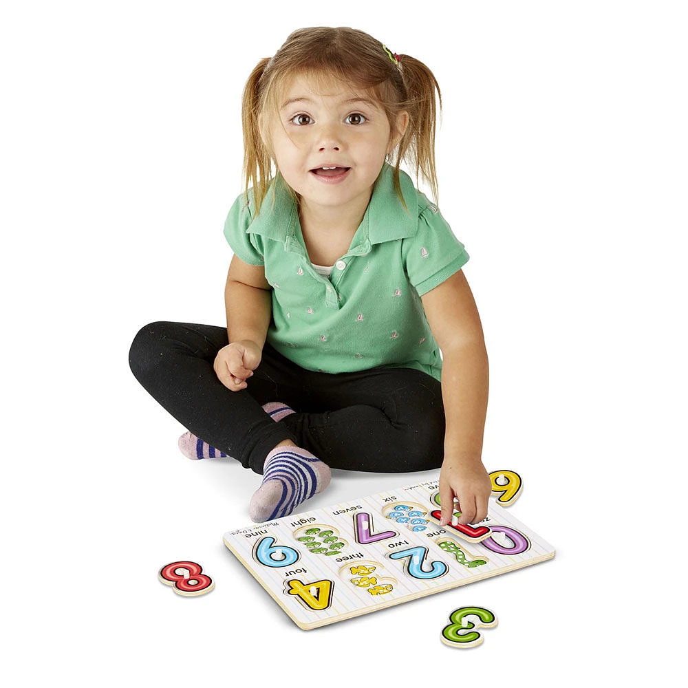 Melissa and Doug - Cheville à chiffres transparents