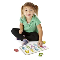 Melissa and Doug - Cheville à chiffres transparents